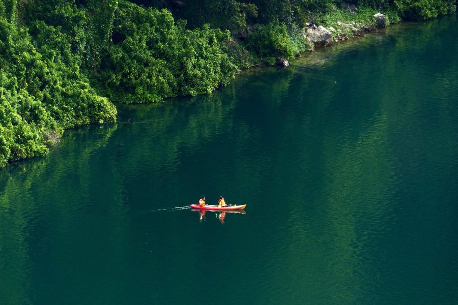 kayaking at lake chala